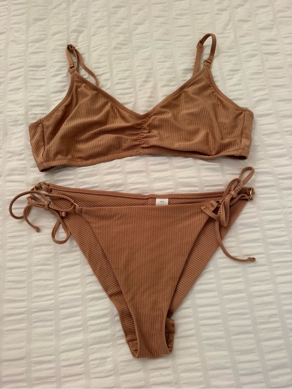 Aerie Ribbed Tie-Side Bikini XXL/XL
